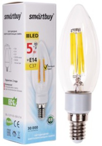 Лампа светодиодная Smartbuy SBL-C37F-05-30K-E14