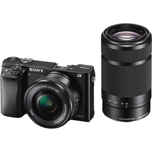 Цифровой фотоаппарат Sony Alpha A6000 Double Kit 16-50+55-210 (ILCE-6000YB) черный