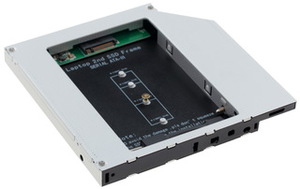 Адаптер Espada 12M2 HDD M.2 SSD на отсек привода ноутбука 12.7 мм