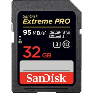 Кaрта памяти SDHC 32Gb SanDisk Extreme Pro Secure Digital HC Class 10 UHS-I U3 SDSDXXG-032G-GN4IN