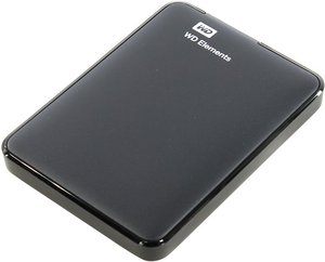 Внешний жесткий диск USB 3.0 1Tb 2.5" Western Digital Elements Portable WDBUZG0010BBK-EESN Чёрный Bl
