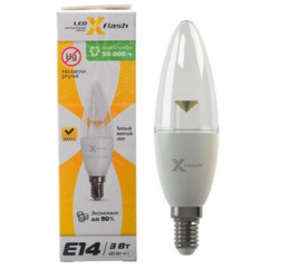 Лампа светодиодная X-Flash XF-BCC-E14-3W-3K-220V