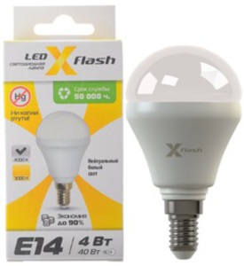 Лампа светодиодная X-Flash XF-MBF-E14-4W-4K-220V