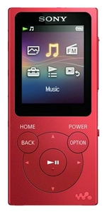 Мультимедиа плеер Sony NWZ-E394 красный