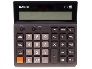 Калькулятор бухгалтерский CASIO DH-16-BK-S-EH