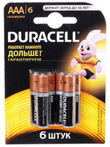 Батарейка Duracell Basic LR03-6BL