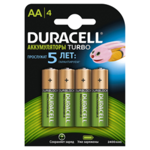 Аккумулятор AA Duracell HR6-4BL 2400mAh (4шт)