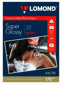Фотобумага Lomond Paper Super Glossy A4/170/20л (1101101)