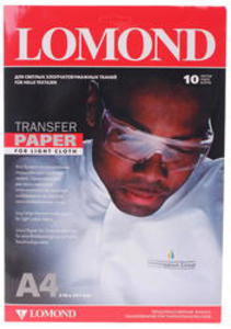 Бумага Lomond A4/140/10л, термотрансферная для светлых хлопковых тканей,  (0808411)