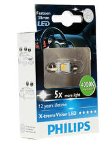 Светодиодная лампа Philips Festoon X-tremeVision 12858 4000KX1