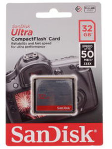 Карта памяти Sandisk ULTRA Compact Flash 32 Гб 333x 50Mb/s SDCFHS-032G-G46