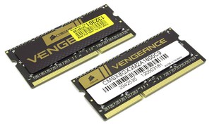 Комплект памяти DDR3 SODIMM 8Gb (2x4Gb), 1600MHz, CL9, 1.5V Corsair Vengeance (CMSX8GX3M2A1600C9)