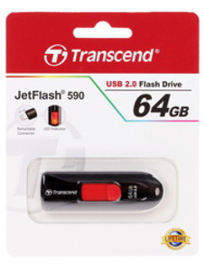 Память USB Flash Transcend 64Gb JetFlash 590 TS64GJF590K Black