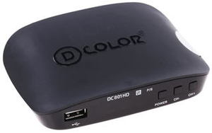 Приставка для цифрового ТВ D-Color DC801HD