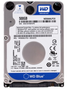 Жесткий диск Western Digital Blue Mobile WD5000LPCX 500 Гб