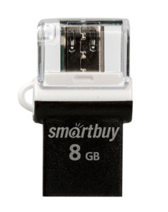 USB 8Gb - SmartBuy OTG POKO series Black SB8GBPO-K