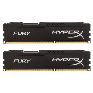 Kingston HyperX Fury Black Series DDR3 DIMM 1600MHz PC3-12800 CL10 - 16Gb KIT (2x8Gb) HX316C10FBK2/16