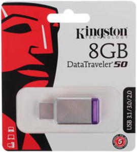 USB 8Gb - Kingston DataTraveler 50 USB 3.1 DT50/8GB