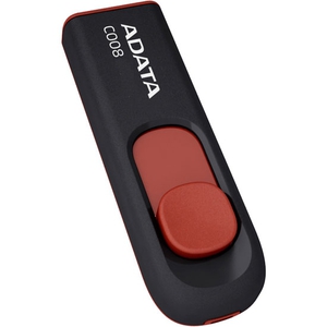 USB 32Gb - A-Data C008 Classic Black-Red AC008-32G-RKD