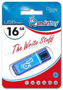 USB 16Gb - Smartbuy Glossy Blue SB16GBGS-B