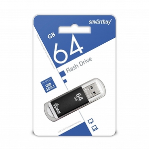 USB 64Gb - SmartBuy V-Cut Black SB64GBVC-K3