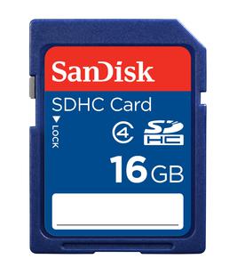 Карта памяти SDHC 16Gb SanDisk Class 4 (SDSDB-016G-B35)