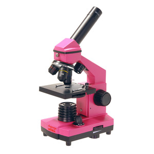 Микроскоп Микромед Эврика 40х-400х в кейсе (фуксия)