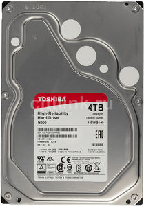 Жесткий диск Toshiba SATA-III 4Tb HDWQ140EZSTA NAS N300 (7200rpm) 128Mb 3.5" Rtl