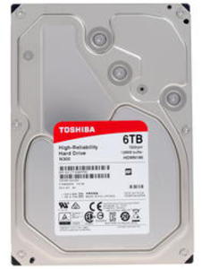 Жесткий диск Toshiba SATA-III 6Tb HDWN160UZSVA NAS N300 (7200rpm) 128Mb 3.5" Rtl