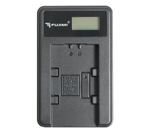 Зарядное устройство Fujimi для АКБ Sony NP-BD1/NP-FD1 + Адаптер питания USB мощностью 5 Вт (USB, ЖК дисплей, система защиты)