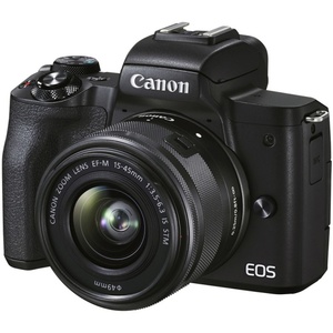 Цифровой фотоаппарат Canon EOS M50 Mark II kit 15-45mm IS STM черный
