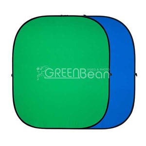 Фон тканевый хромакей GreenBean Twist 240 х 240 B/G синий/зеленый